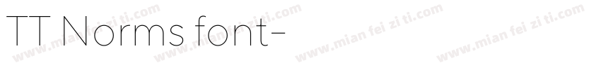 TT Norms font字体转换